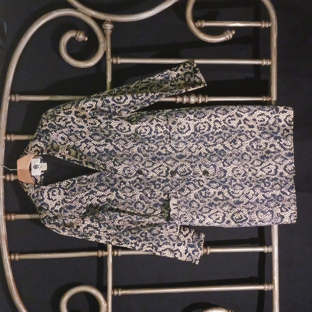 Anna Huling, Polyester, Snakeskin Patterned Duste… - image 1